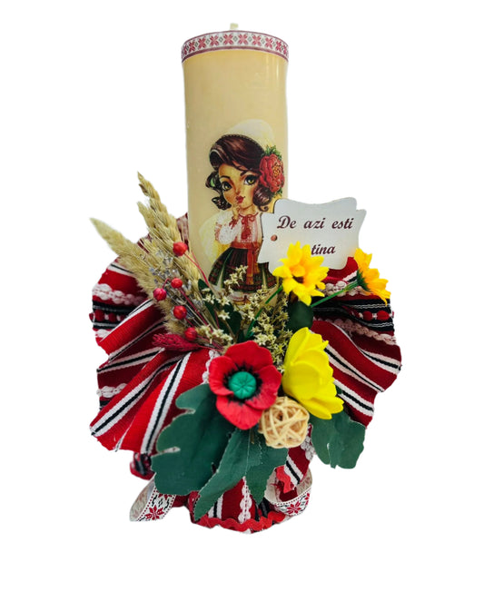 Lumânare botez fete